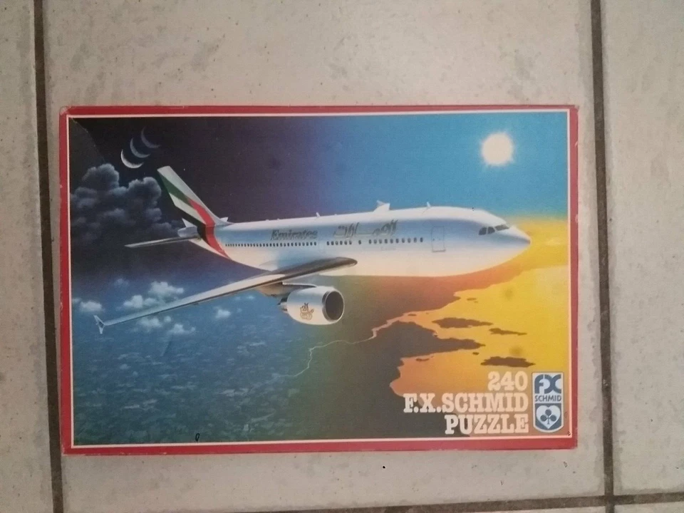 ***VENDO PUZZLE AEREO EMIRATES -240 TESSERE-OTTIME CONDIZIONI - F.X. SCHMID*** - Image 1 of 1