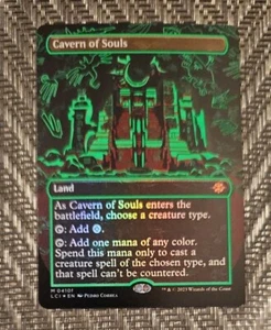 Neon Green Ink Cavern Of Souls -Lost Caverns of Ixalan 0410f - NM Pack To Sleeve - Picture 1 of 2
