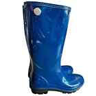 UGG Blue Shayne Waterproof Rain Boots Size 8