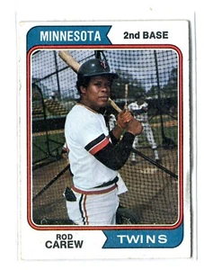 Topps Rod Carew 1974 #50 de la corte Minnesota Twins (ver escaneos para ver estado) a - Imagen 1 de 2