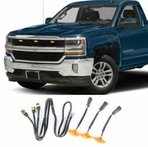 3x For Chevrolet Silverado 1500 2015-19 Grille LED Light Raptor Style Grill Trim - Picture 1 of 2