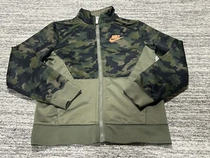 Nike Jacket Boys Large Camo Full Zip Track Jacket Training Ages 6-7 Youth Kids - Picture 1 of 11