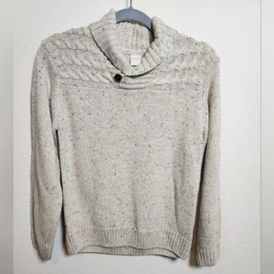NWT Gymboree Boys Cable Knit Sweater Fisherman Button Classic Cotton Blend Lrg - Picture 1 of 8