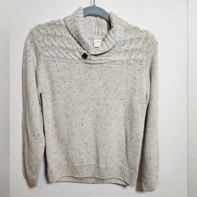 Новый с Ярлыками Gymboree мальчиков кабель вязаный свитер рыбака кнопка классический хлопок наследия L - Изображение 1 из 4