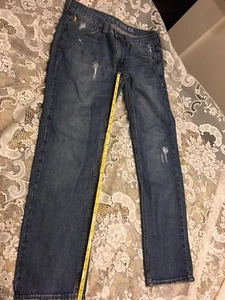 Mens Nautical Jeans Co. Jeans Size 32X30 Distressed Med Blue - Picture 1 of 12