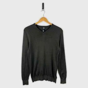 H&M V-Neck Green Long Sleeve Sweatshirt - Picture 1 of 5