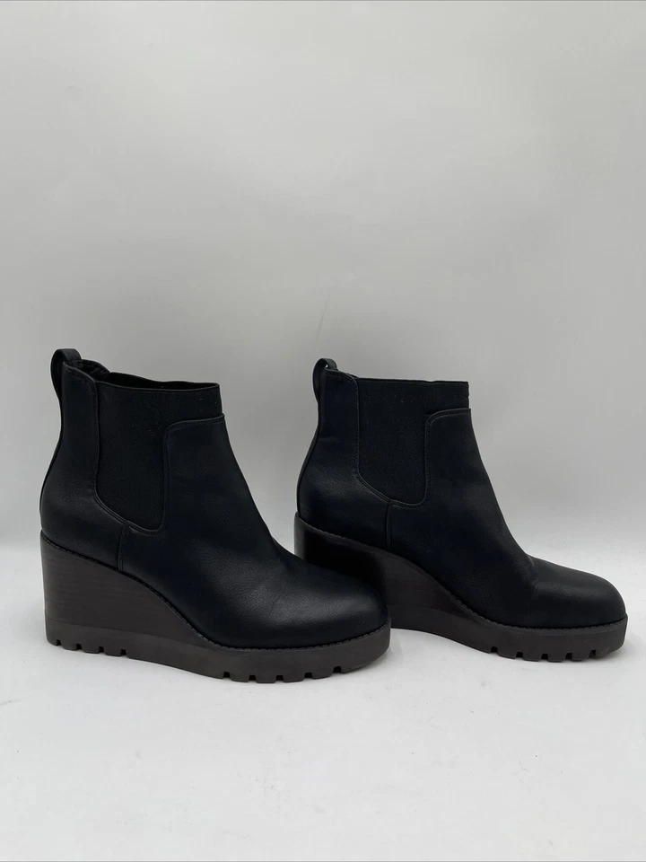 Crown Vintage Marleen Wedge Chelsea Boot Women's Black Size 9M - Image 1 of 4