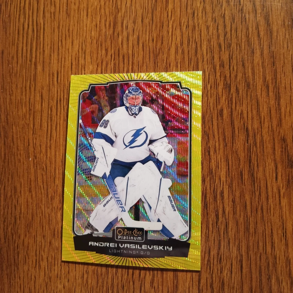 2022-23 O Pee Chee Platinum Andrei Vasilevskiy 39 Neon Yellow Surge - Image 1 of 1