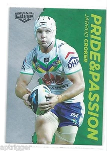 2014 NRL Elite Pride & Passion (PP 7) Jarrod CROKER Raiders - Picture 1 of 1