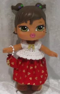 Passend für 12" Big Bratz Babyz #45 Top, Rock & Handtasche Set, handgefertigte Kleidung - Bild 1 von 3