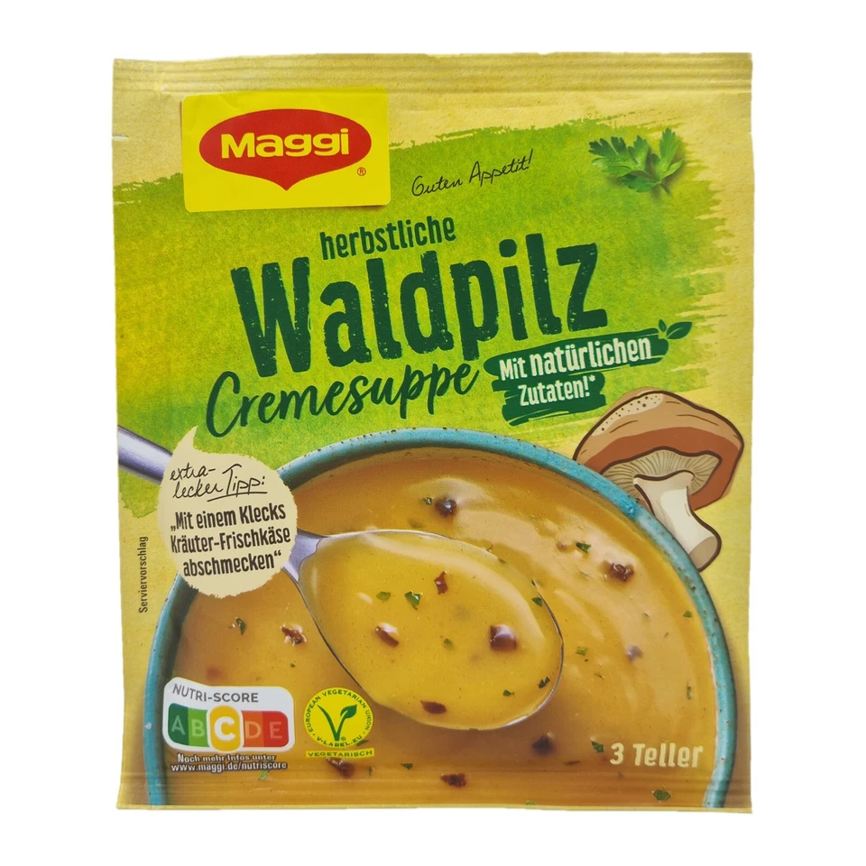 6x confezioni Maggi Waldpilz Cremesuppe zuppa funghi foresta 🍲 SPEDIZIONE TRACCIATA ✈ - Immagine 1 di 1