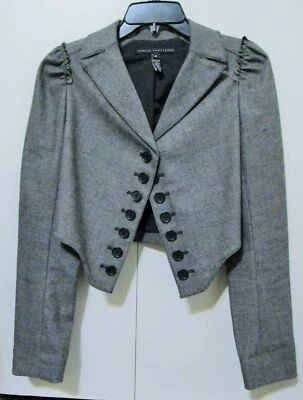 Chaqueta de lana de tweed recortada Robert Rodriguez usada en excelente estado talla 6 bonita venta al por menor $495 Foto 1 de 4