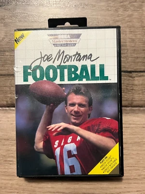 Joe Montana Football (Sega Master System, 1990) CIB WITH MANUAL - Image 1 of 4