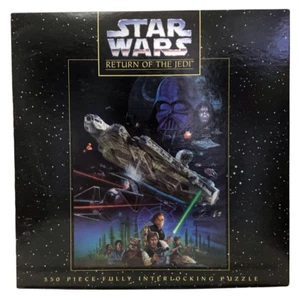 Star Wars Return of the Jedi 550 Piece Puzzle 1995 Milton Bradley 18x24 - Picture 1 of 1