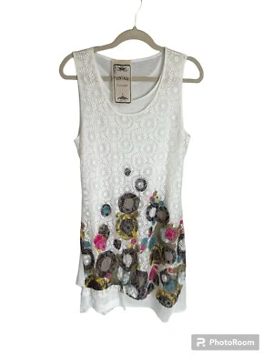 Vintage Concept Lace Women’s Dress Size L Bohemian Lined - Image 1 of 4