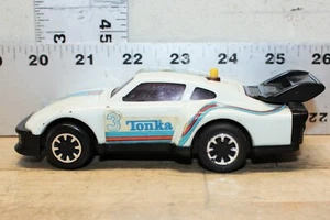 Vintage Tonka Action Toy Race Car White #3 Top Push Button Forward Japan 120 - Picture 1 of 7