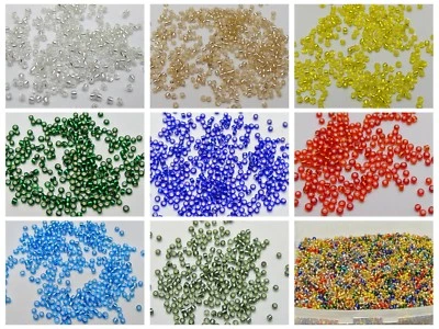 5000 Mini Glass Beads silver lined 1.5mm (12/0) + Storage Box  Colour Choice - Image 1 of 4