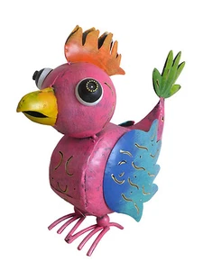 Windlicht Vogel pink 23x27 cm Metallfigur Dekofigur Zierfigur Figur Gartendeko - Bild 1 von 1