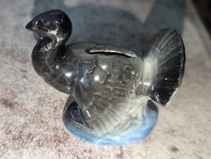 Antique Figural Turkey Porcelain Advertising Bank - Van Dyk Tea Coffee - Picture 1 of 8