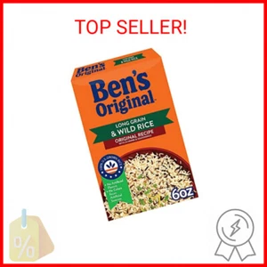 BEN'S ORIGINAL Flavored Long Grain Rice & Wild Rice, Boxed Rice, 6 oz Box (Pack - Picture 1 of 1