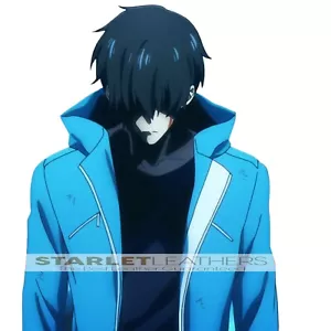 Giacca Uomo Solo Leveling Jin Woo Cappotto Blu Jinwoo Blu | Costume Halloween | - Foto 1 di 4