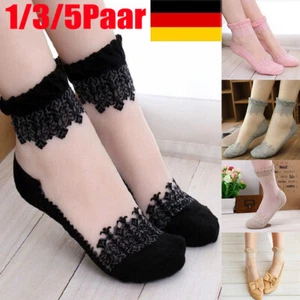 Damen Netz Socken Spitze Söckchen Netzsöckchen Lace Sneaker Socks Fischne ^ - Picture 1 of 21