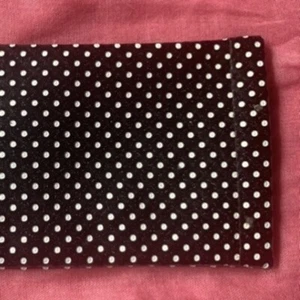 Vintage sunglasses pouch case eyewear accessory velvet Vegan polka dots Grunge - Picture 1 of 4