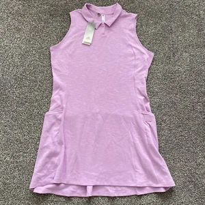 Womens Adidas Bliss Lilac Pink Go To Golf Golfing Dress - Size Large - Picture 1 of 12