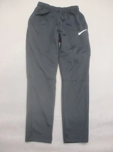 NIKE DRI-FIT Size L Boy Black Drawstring Pocket Pull On Training Track Pants 451 - Picture 1 of 8