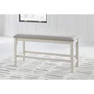 Signature Design by Ashley Robbinsdale 49" Counter Height Dining Bench, Antique - Picture 1 of 4