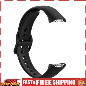 Silikon-Uhrenarmband Sportarmband für Galaxy Fit SM-R370 (Schwarz) ~ - Zdjęcie 1 z 8