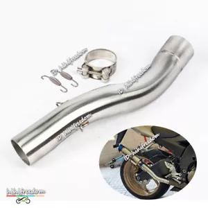 Para Kawasaki Ninja ZX10R 2004 2005 escape de motocicleta tubo de conexión media acero inoxidable - Imagen 1 de 8