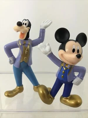 McDonald's 2021 Mickey Mouse/Goofy Prince Conjunto Zapatos Tono Dorado Figura de Juguete Foto 1 de 4