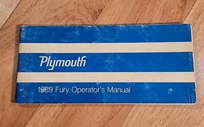 ORIGINAL VINTAGE OWNERS MANUAL 1969 PLYMOUTH FURY Foto 1 de 4