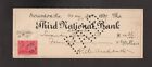Vintage Check - Third National Bank - 1899 - Scranton, Pa. -