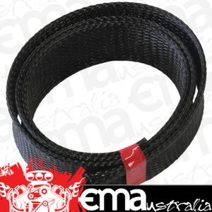 Aeroflow AF91-7553 1-1/2" 7.6M Heat Flex Braid Black Tight Weave High Coverag - Picture 1 of 2
