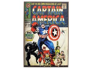 Marvel Captain America 100 Comic Book Wooden Wall Art Poster Plaque 13x19 Comics