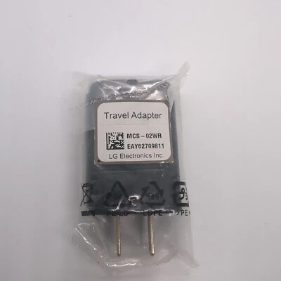 LG Genuine Travel Charger Wall Plug Power Adapter [ MCS-02WR ] (Black) New - Image 1 of 3