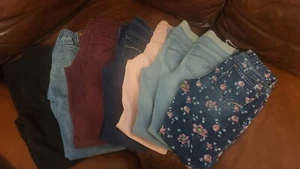 Size 12 Jeans/Jeggings/ Trousers Lot Of 8, GIRLS;Justice,For All 7 Mankind GAP - Picture 1 of 19