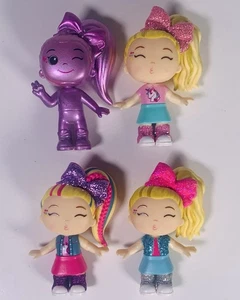 JoJo Siwa Mystery Collectible Fashion Dolls Figures 3”, Lot Of 4. Nickelodeon - Imagen 1 de 3