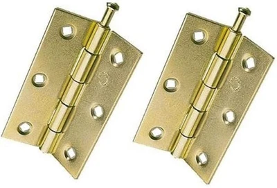 Merriway® BH01776 (2 Pcs) EB Loose Pin Steel Cupboard Cabinet Door Butt Hinges - Image 1 of 3