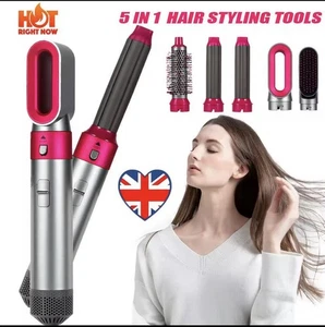 5 in 1 Hair Dryer Brush Hot Comb Air Volumizer Curler Straightener Curg Style - Picture 1 of 3