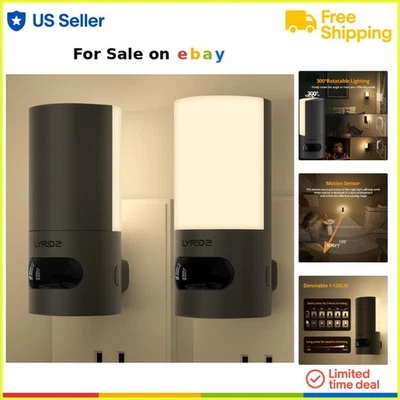 Plug-in LED Night Light Dimmable Motion Sensor 150lm Adjustable Brightness - Image 1 of 4