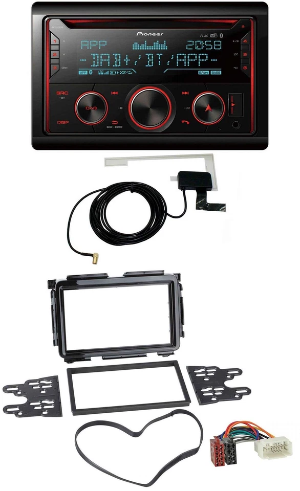 Pioneer 2DIN MP3 DAB USB CD Bluetooth Autoradio für Honda HR-V (RU, ab 2015) - Bild 1 von 4