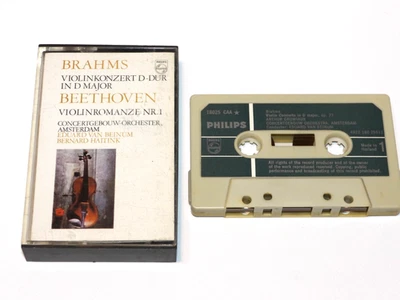 GRUMIAUX Brahms Violin Concerto PAPER LABEL CASSETTE Philips CONCERTGEBOUW - Image 1 of 4