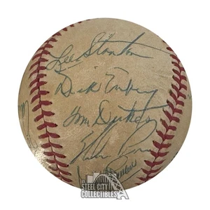 1972 California Angels Autographed Official American League Baseball - JSA LOA - Picture 1 of 7