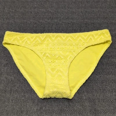 Skekini Swimwear Bottom Size 12/14 Yellow Textured - Image 1 of 4