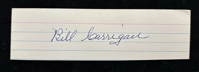 Bill Carrigan signed autographed 3 x 5 card 1906-16 JSA Americans Red Sox⚾️ - Image 1 of 3