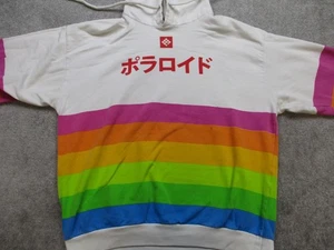 FLECKEN Polaroid Japanese Hoodie Erwachsene XL weiß Regenbogen 320 Land Camera Retro - Bild 1 von 16
