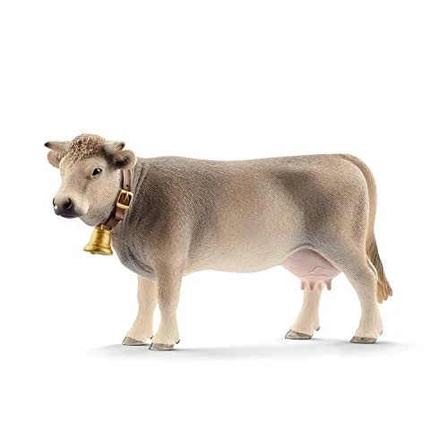 Schleich 13874 Braunvieh Cow 5 1/2in Series Farm Animal